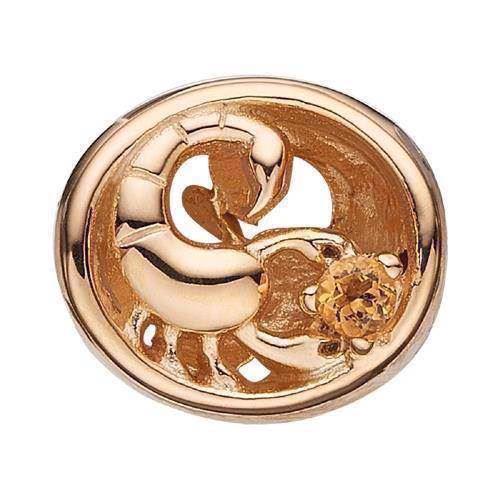 Image of Skorpionen Forgyldt sølv Charms til sølv og guld armbånd smykke fra Christina Collect